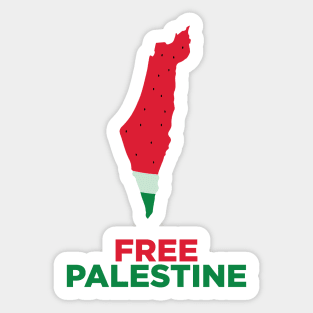 Free Palestine Watermelon Style Sticker